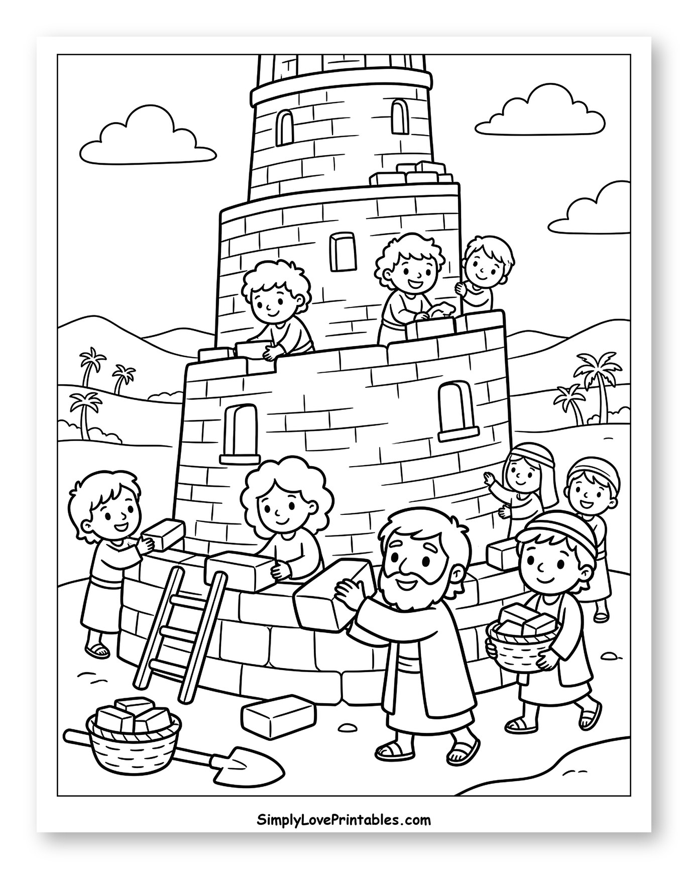 People Building the Tower of Babel