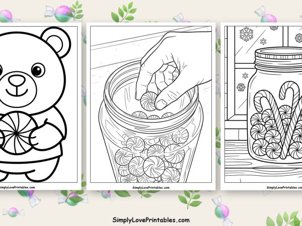 Peppermints coloring pages featured image