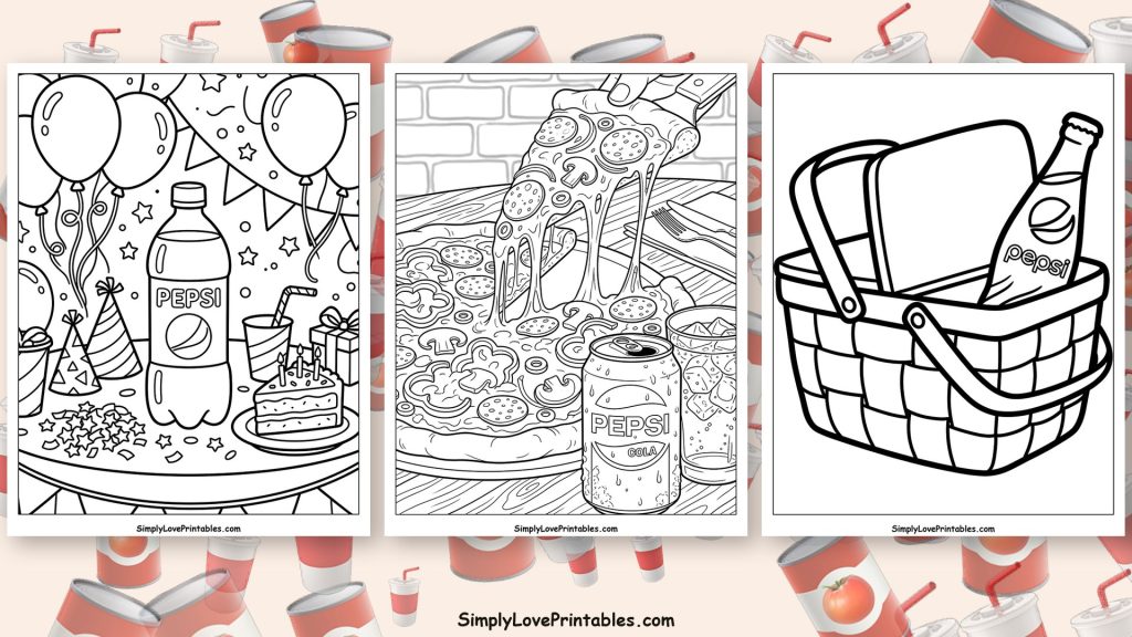 pepsi coloring pages featured image