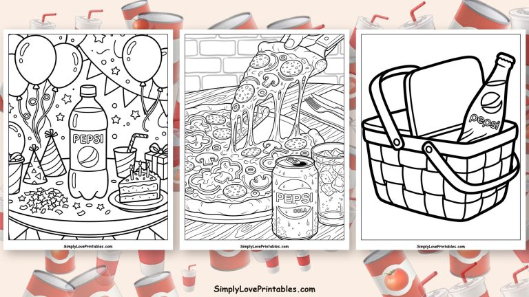 pepsi coloring pages featured image