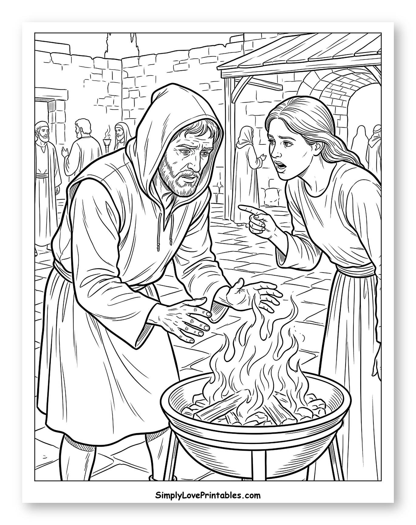 Peter's Denial by the Courtyard Fire