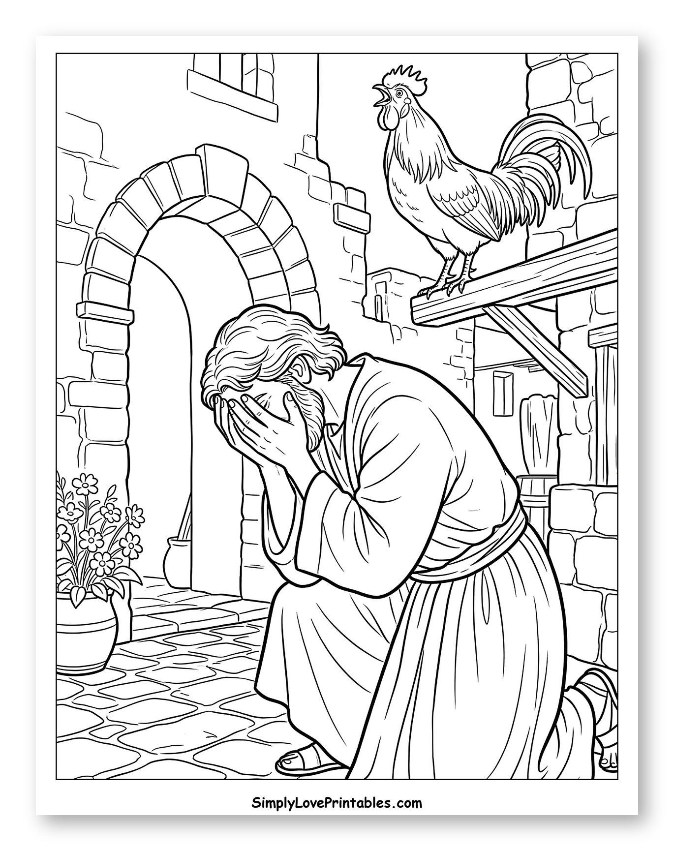 Peter Weeping as the Rooster Crows
