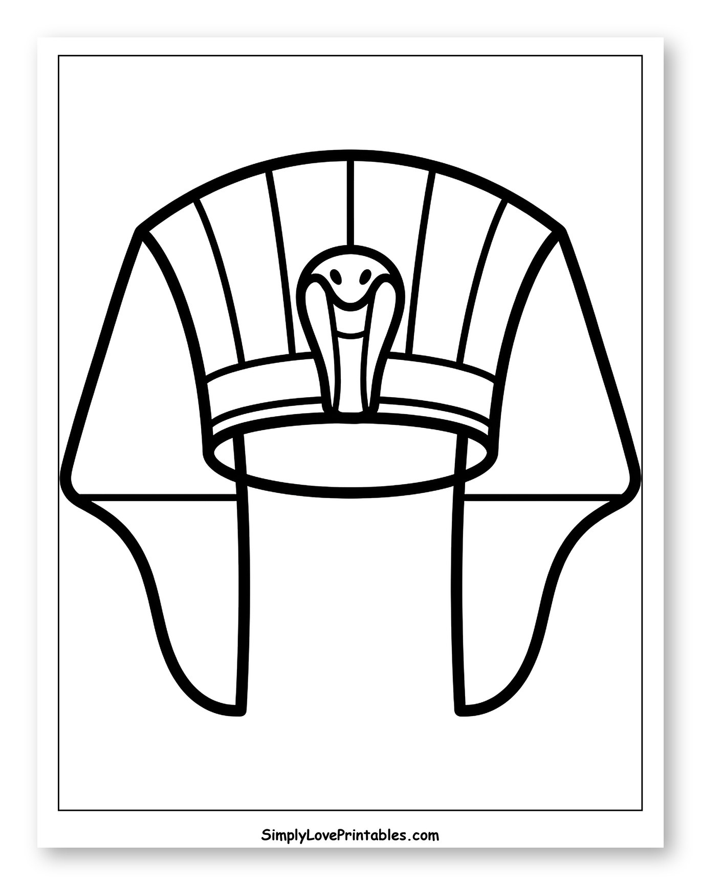 Pharaoh's Nemes Headdress with Cobra