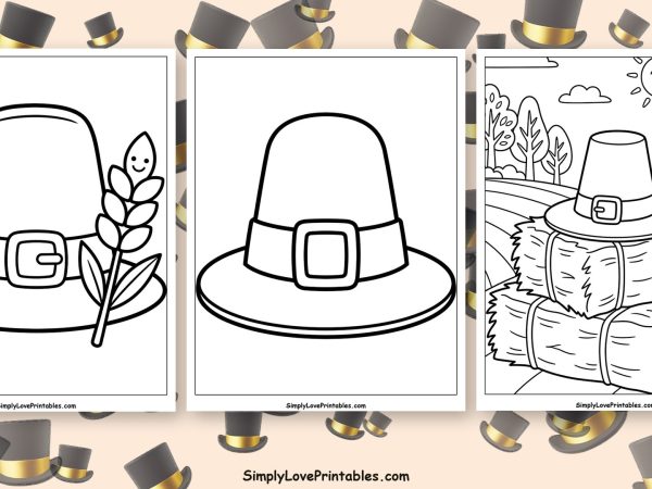 pilgram hat coloring pages featured image