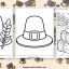 pilgram hat coloring pages featured image
