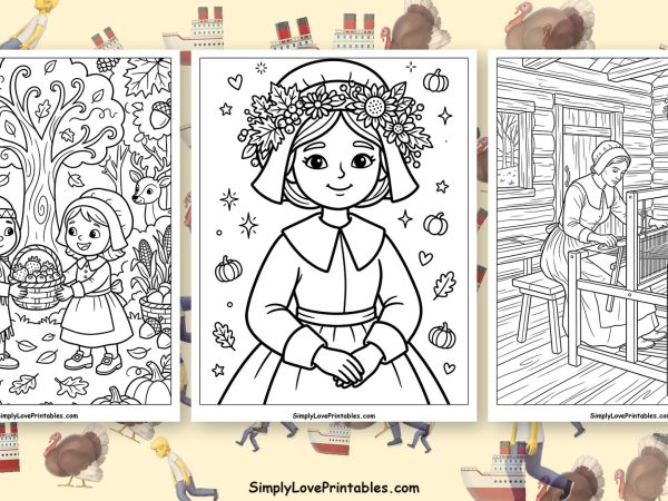 Pilgrim coloring pages featured image