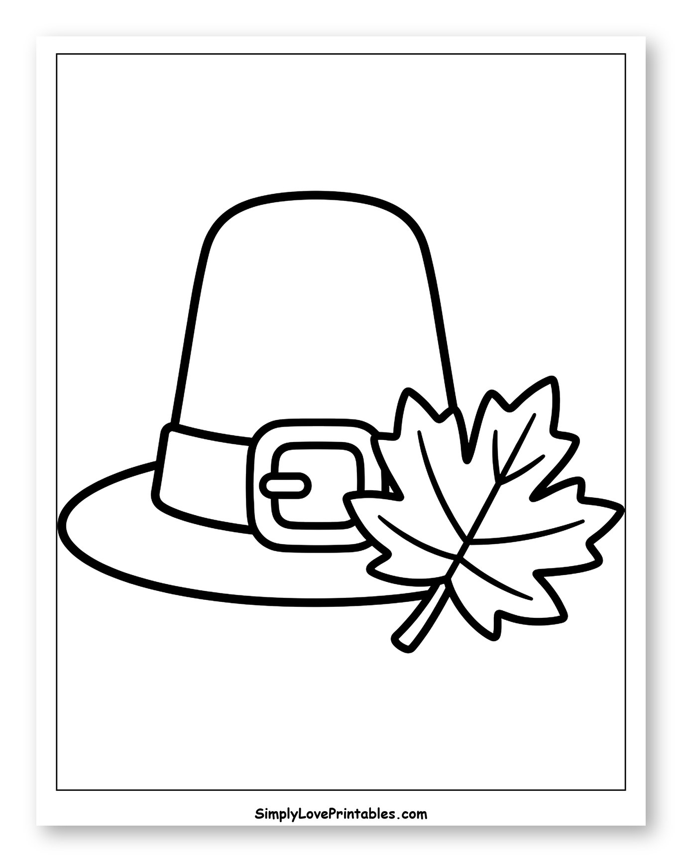 Pilgrim Hat with Maple Leaf