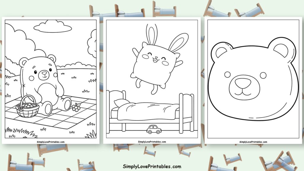 pillow coloring pages featured image