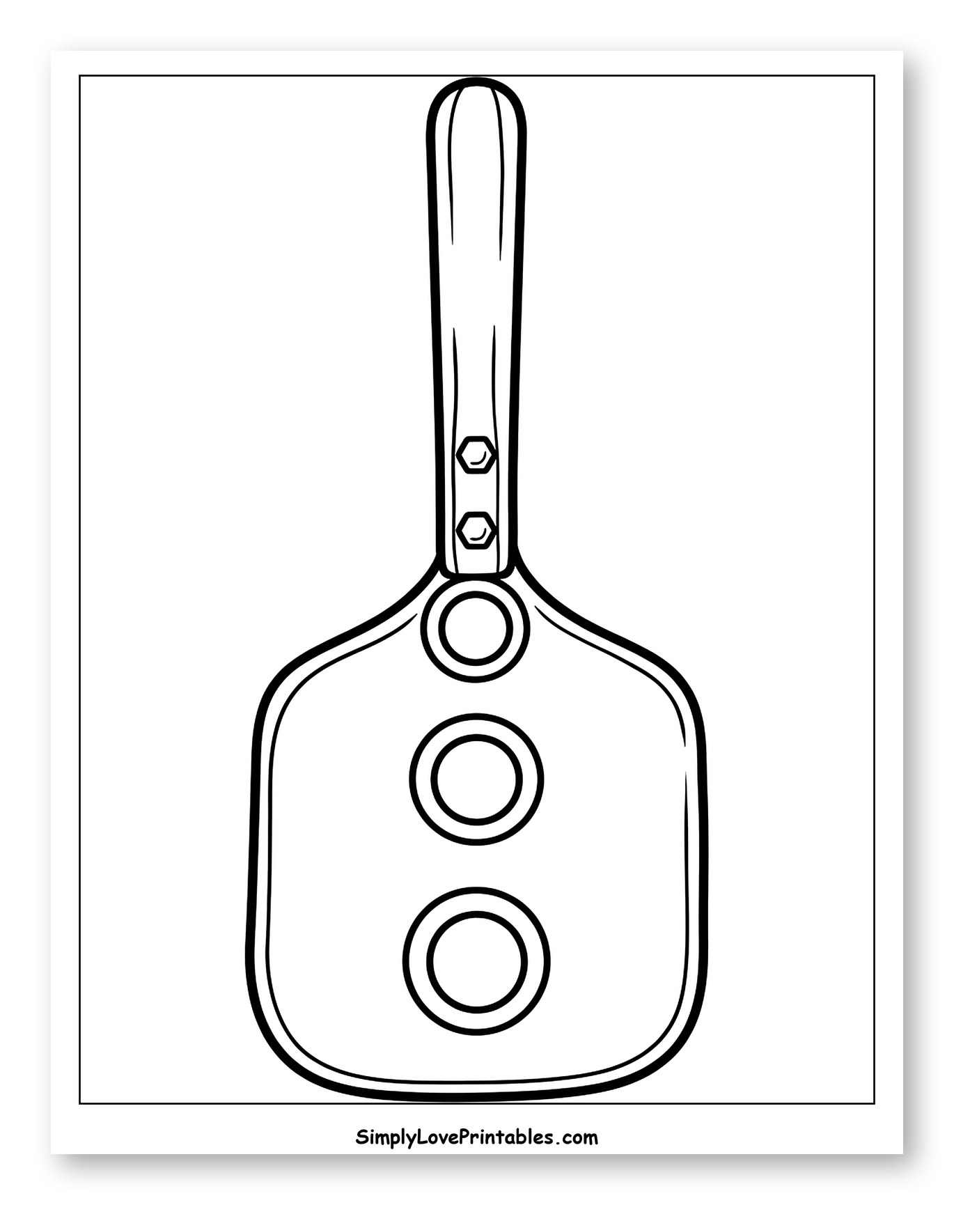 Pizza Peel with Three Round Holes