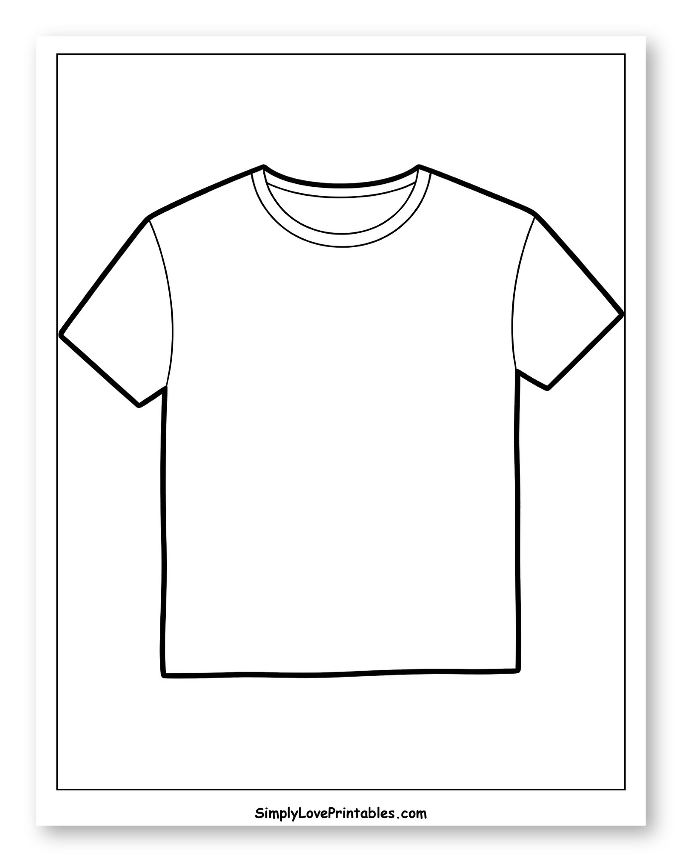Plain Short-Sleeved T-Shirt