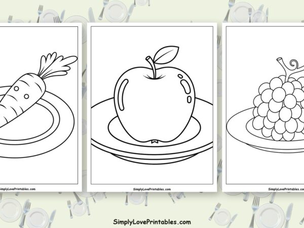 plate coloring pages featured image