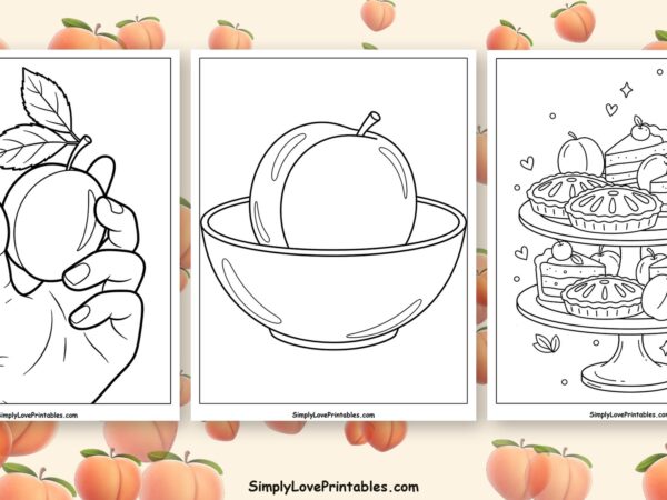 Plum coloring pages featured image