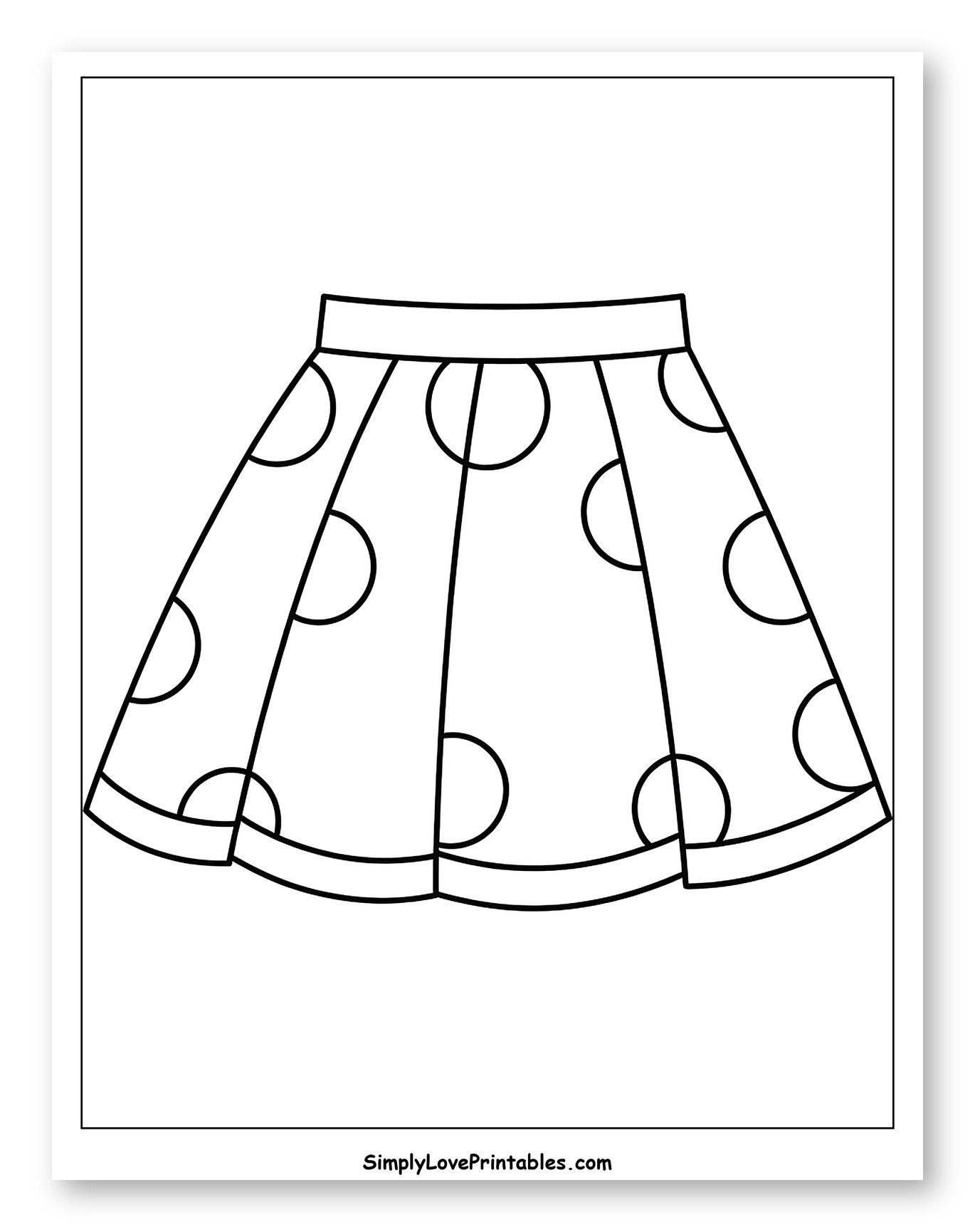 Polka Dot Pleated Skirt
