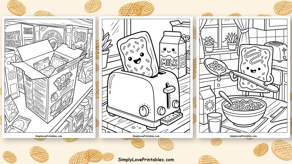 pop tart coloring pages featured image