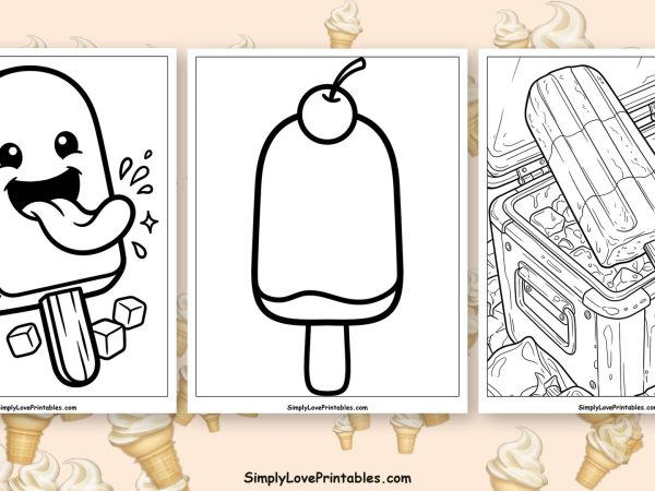 Popsicle coloring pages featured image