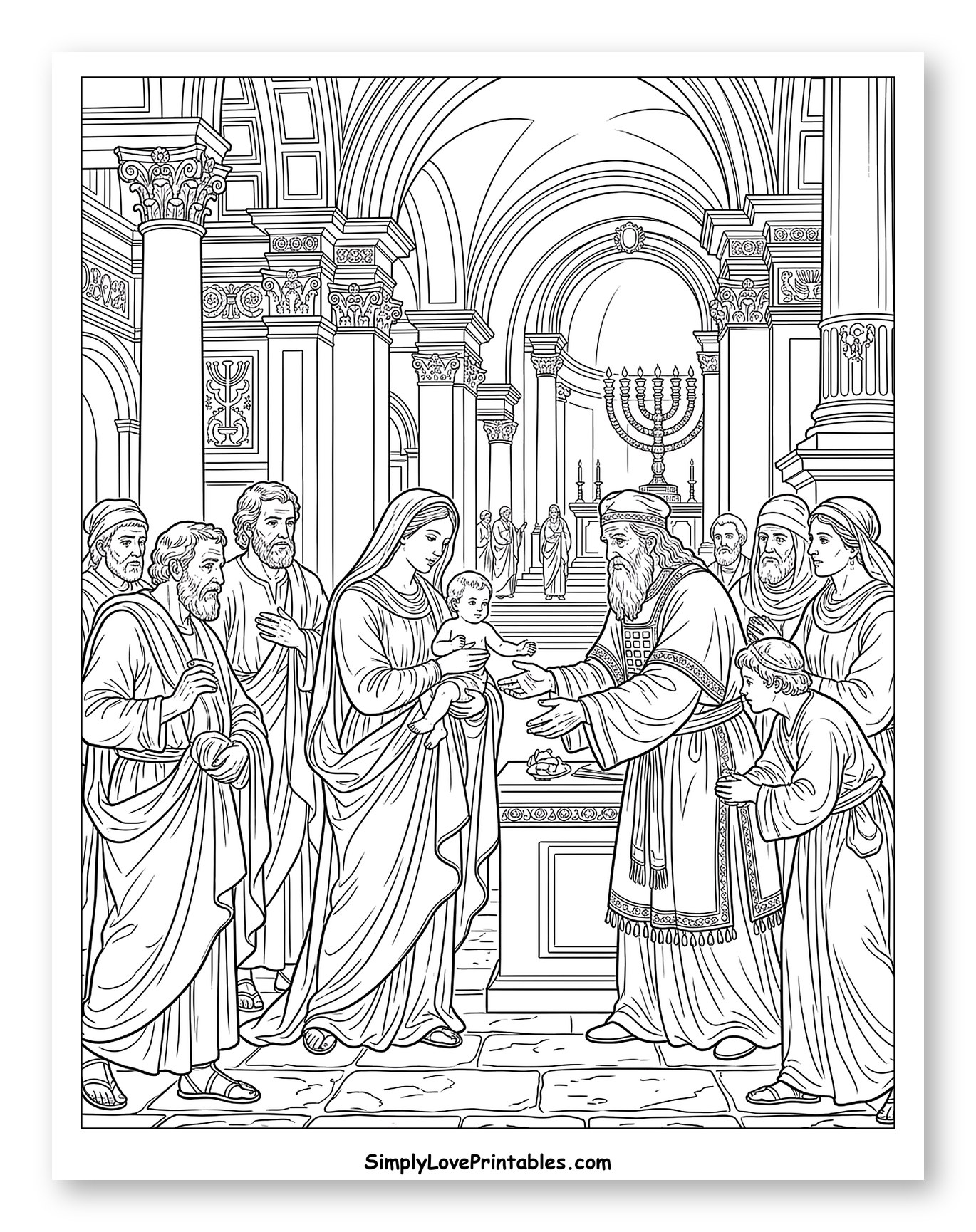Presentation of Baby Jesus in the Temple
