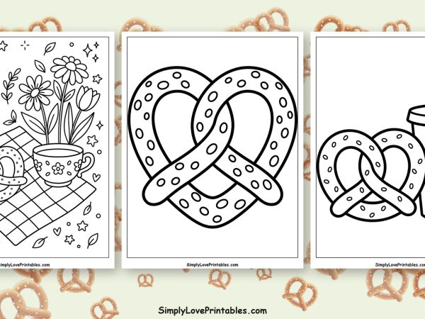 pretzel coloring pages featured image