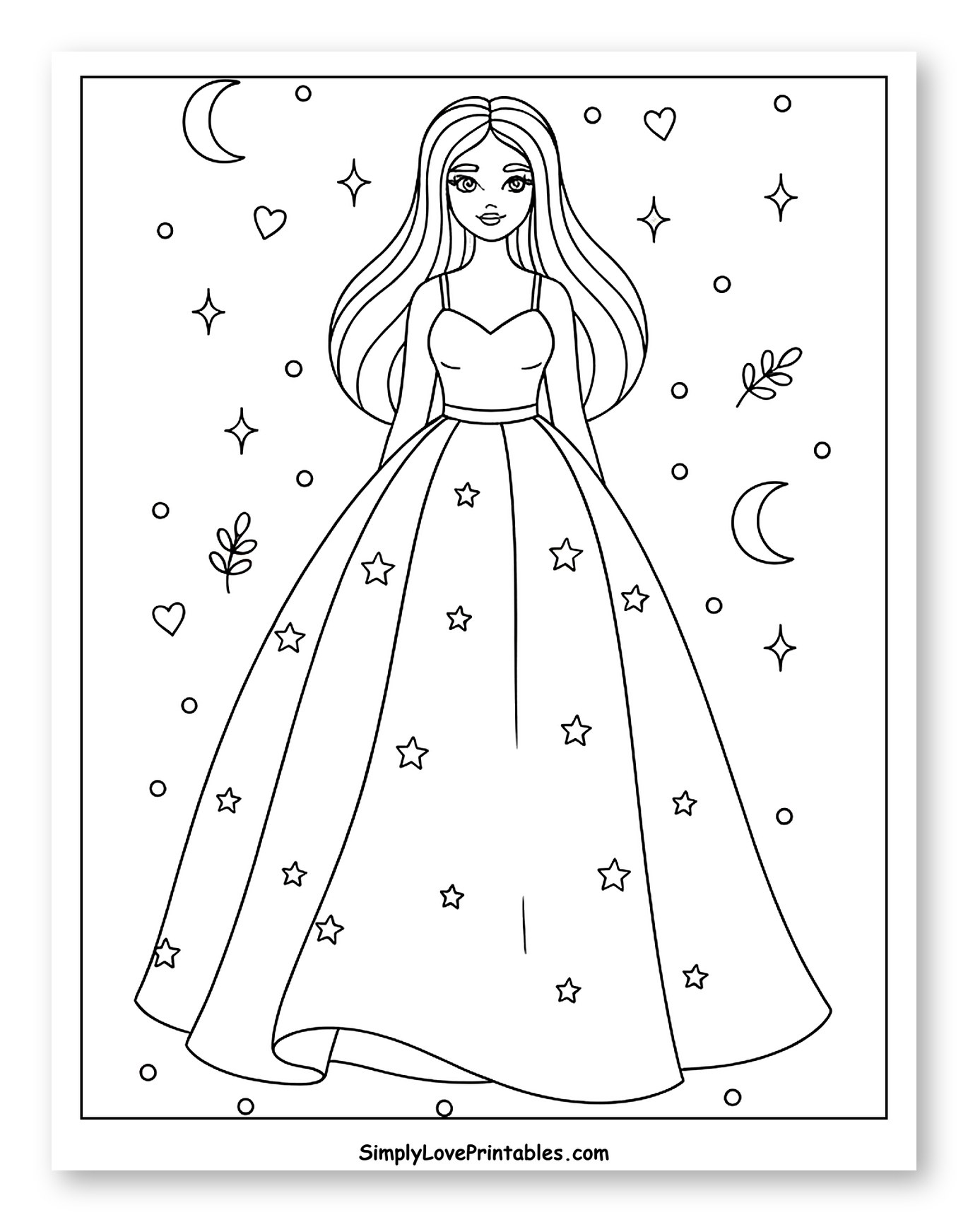 Princess in a Magical Star Dress
