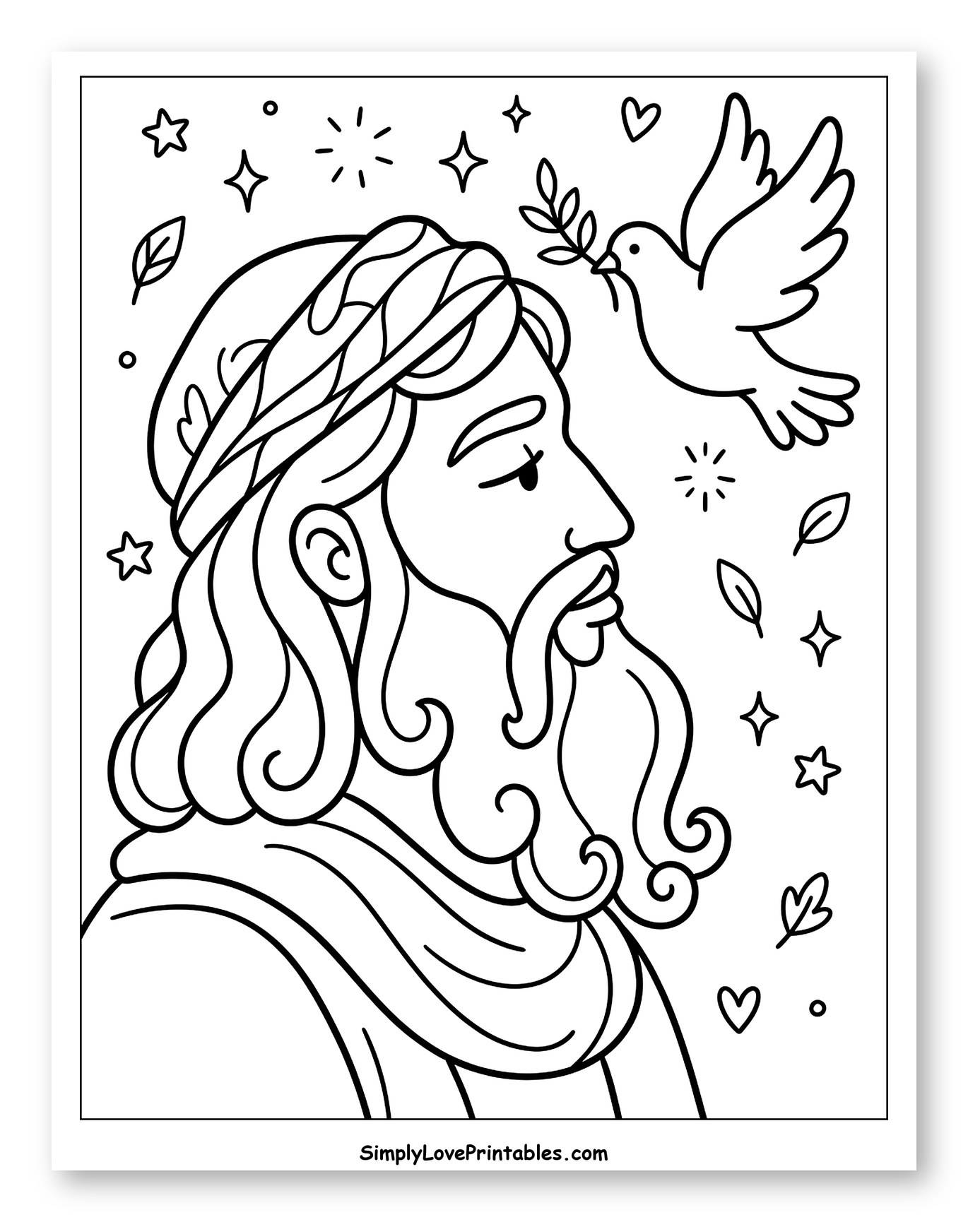 Prophet Moses with Dove and Olive Branch