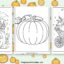 Pumpkin coloring pages featured image