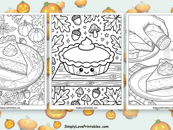 pumpkin pie coloring pages featured image
