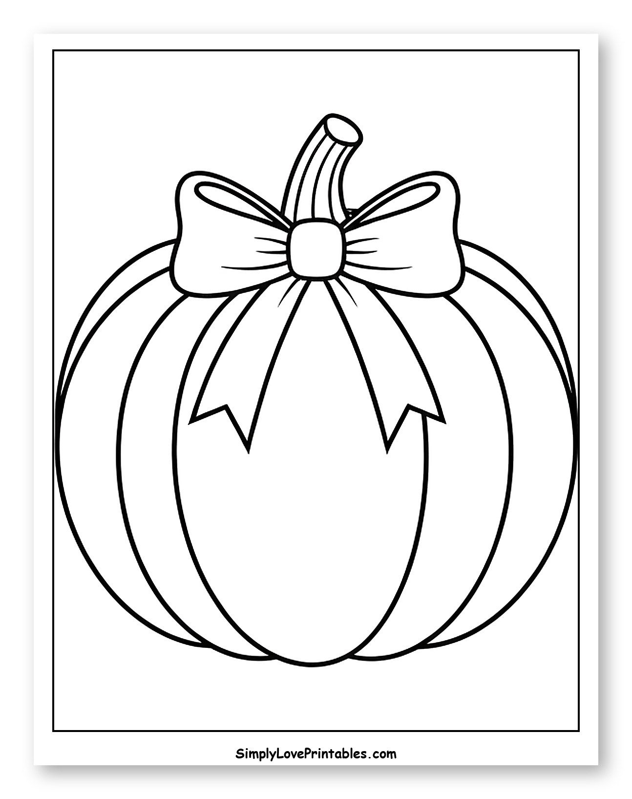 Pumpkin with a Decorative Bow