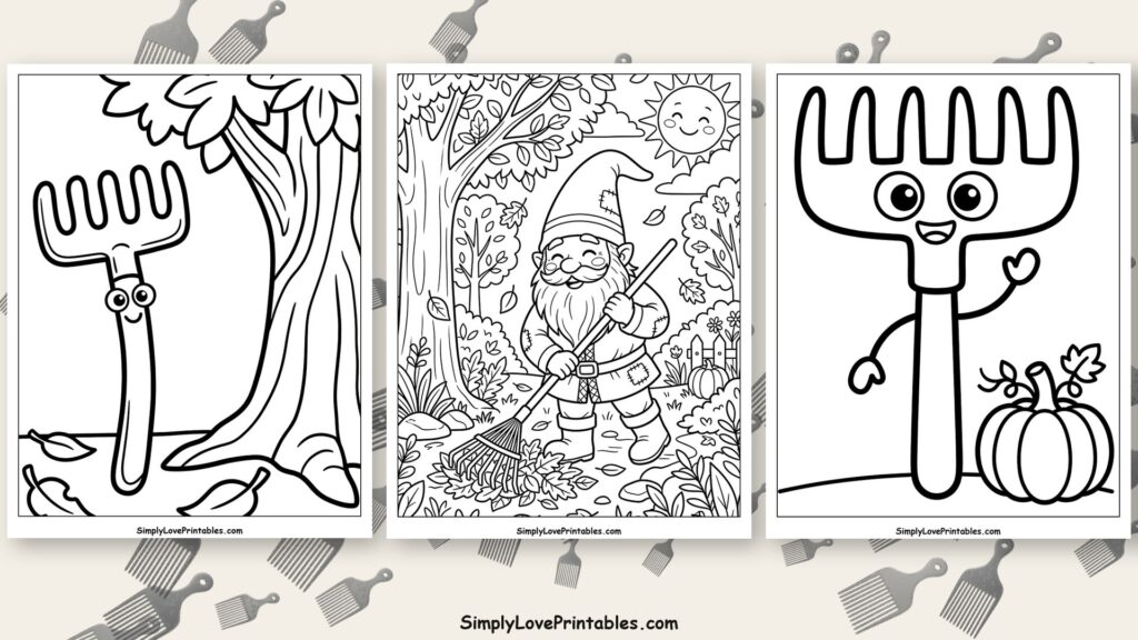 rake coloring pages featured image
