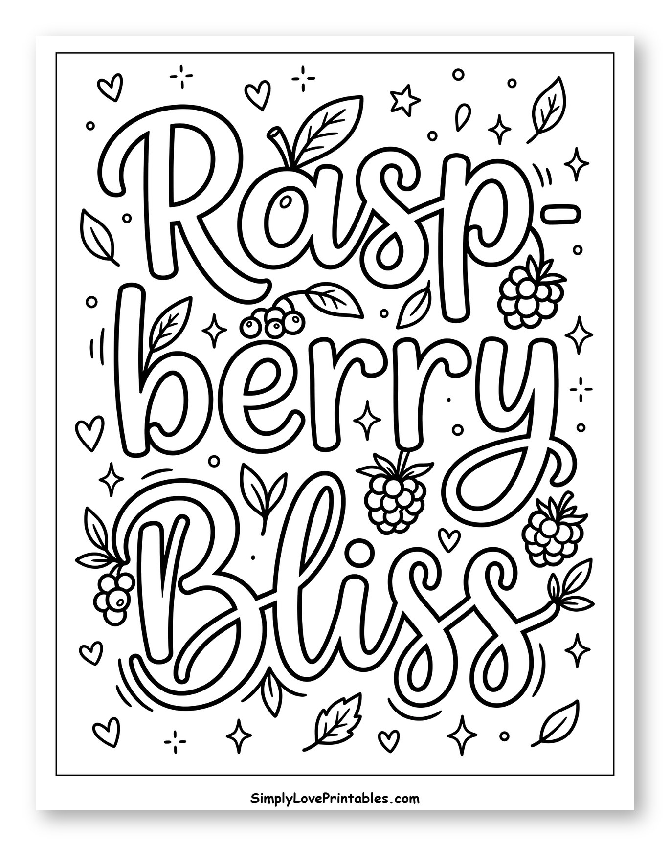Raspberry Bliss Berries and Leaves