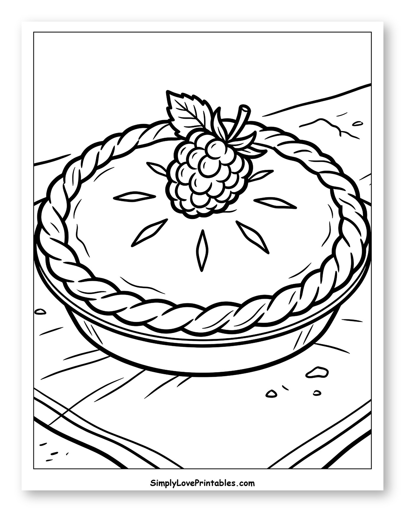 Raspberry Pie with Braided Crust