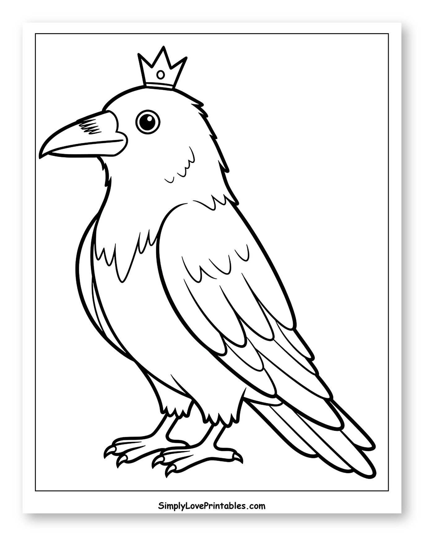 Raven Wearing a Crown