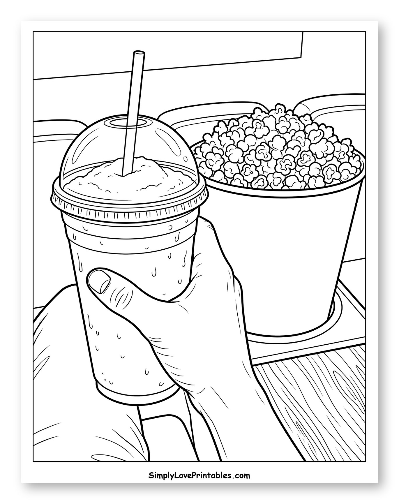 Refreshing Slushie and Popcorn Movie Snacks