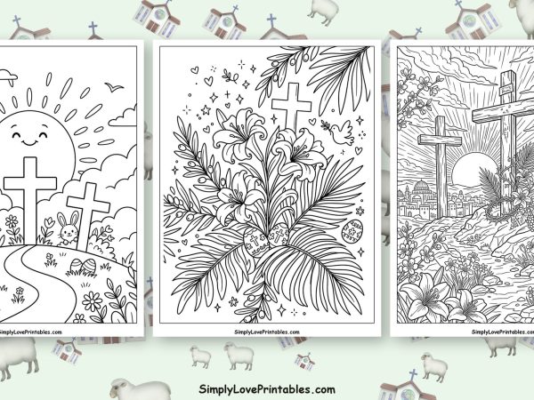 religious easter coloring pages featured image