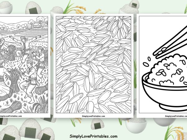 rice coloring pages featured image