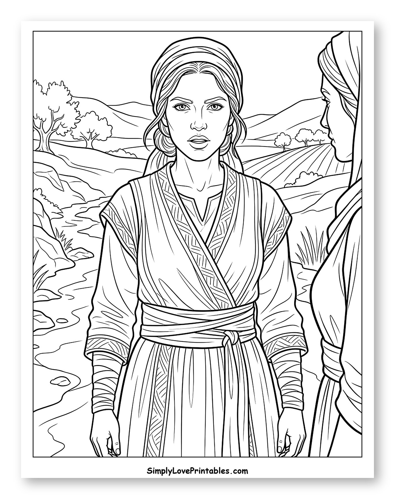 Ruth and Naomi in Rural Setting