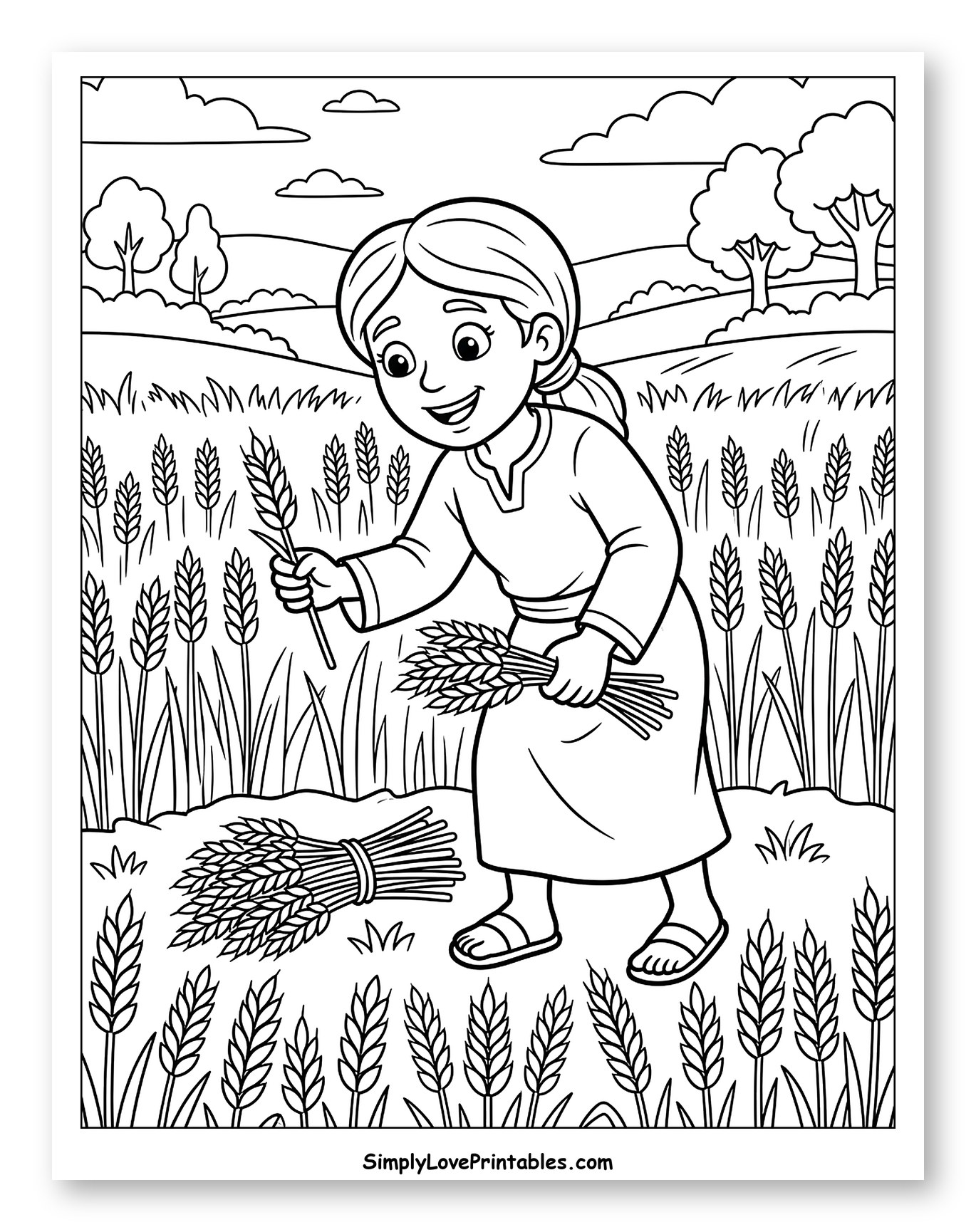 Ruth Gathering Wheat in the Field