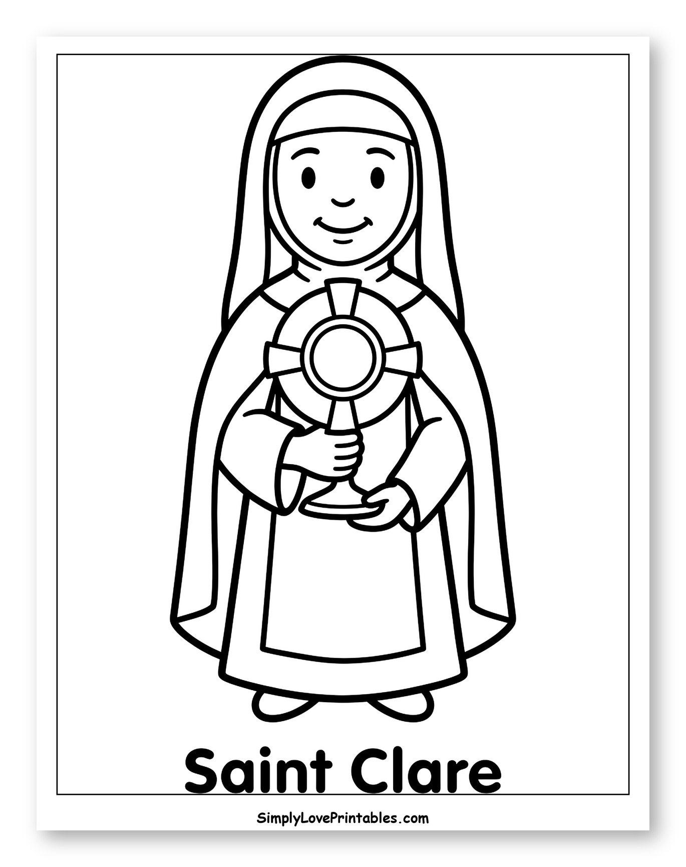Saint Clare Holding a Monstrance