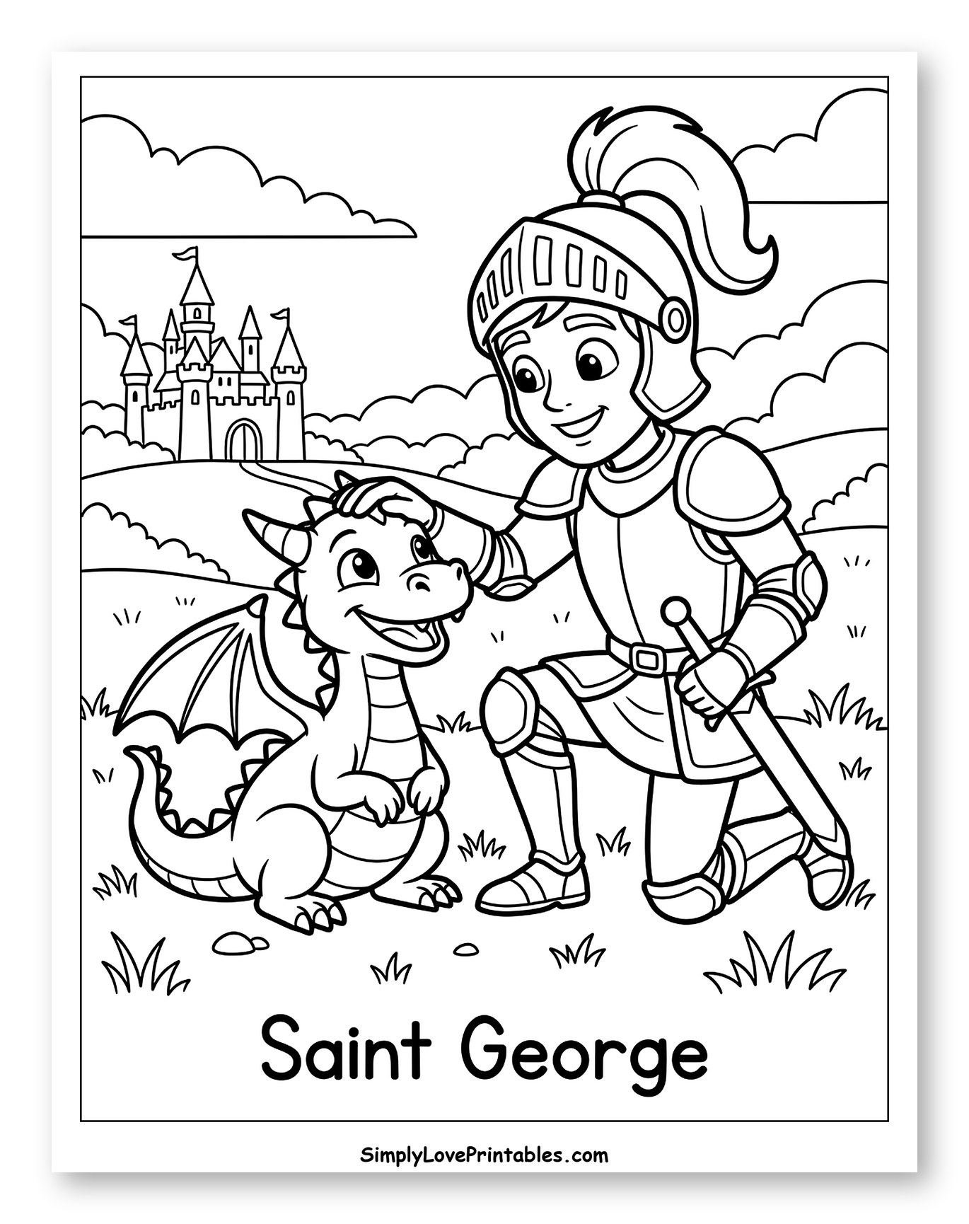 Saint George and Friendly Dragon