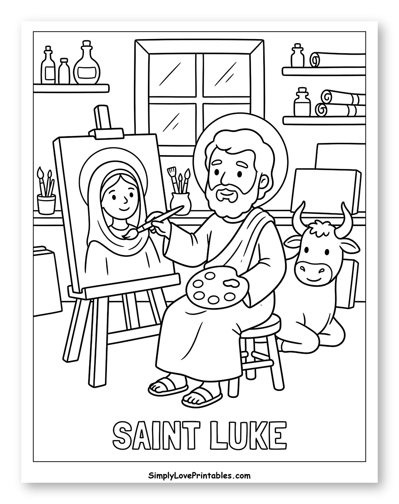 Saint Luke Painting a Portrait of Mary