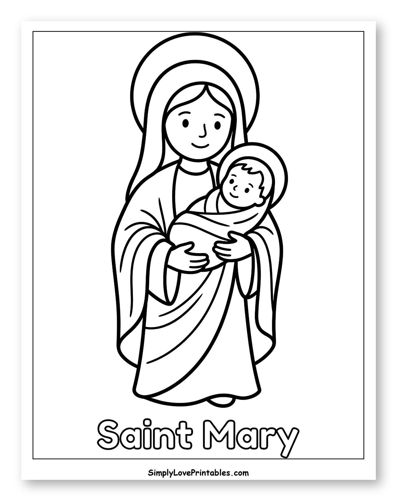 Saint Mary and Baby Jesus