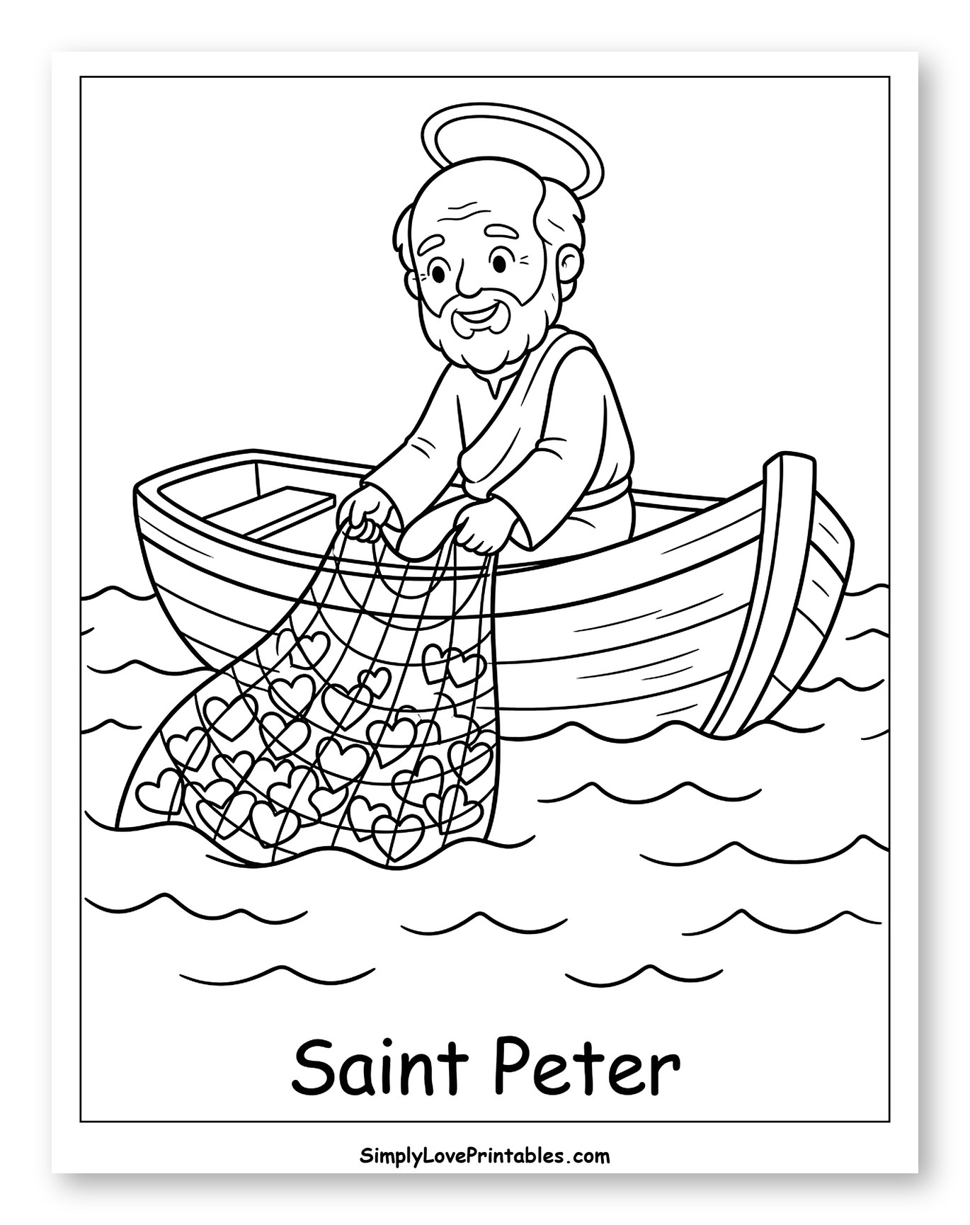 Saint Peter Catching Hearts in a Net