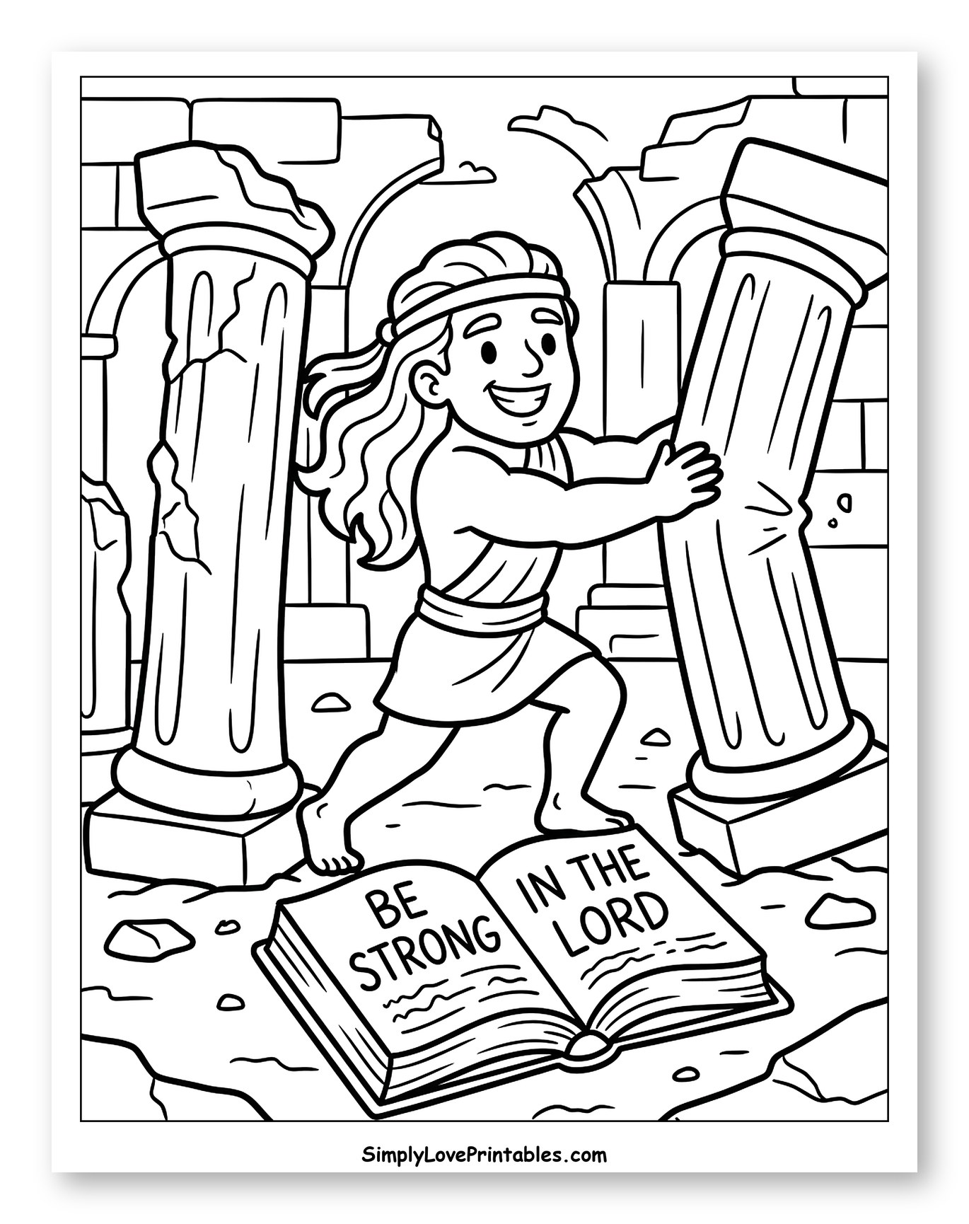 Samson Pushing Down Temple Pillars