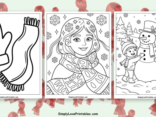 scarf coloring pages featured image