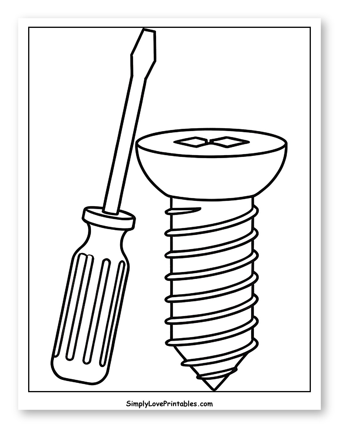 Screwdriver and Screw