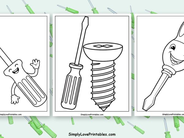 screwdriver coloring pages featured image