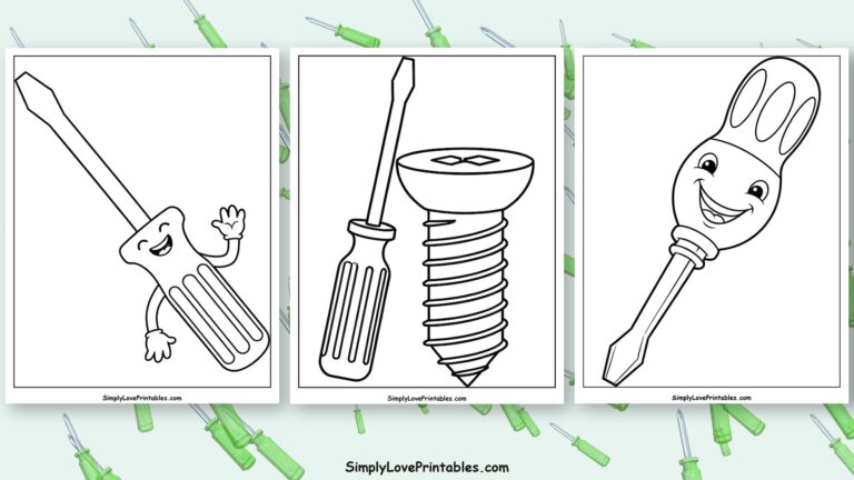 screwdriver coloring pages featured image