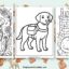 Service dog coloring pages featured image