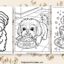 Shih Tzu coloring pages featured image