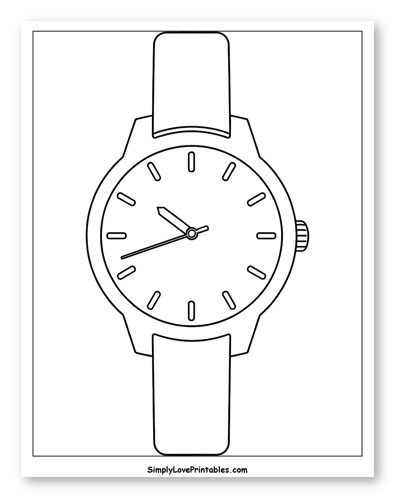 Simple Analog Wrist Watch