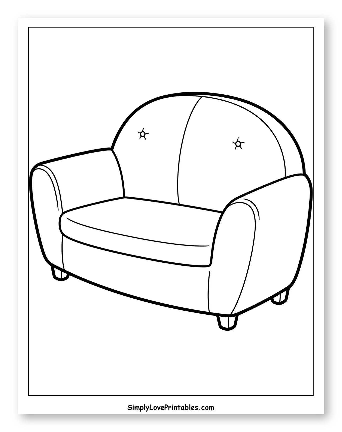 Simple Armchair or Sofa