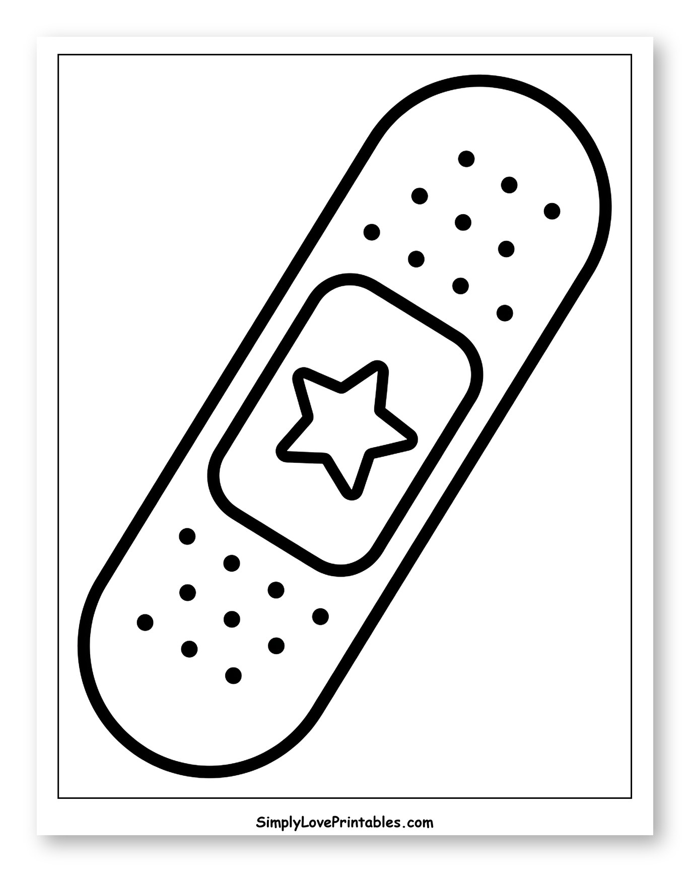 Simple Bandage with Star Design